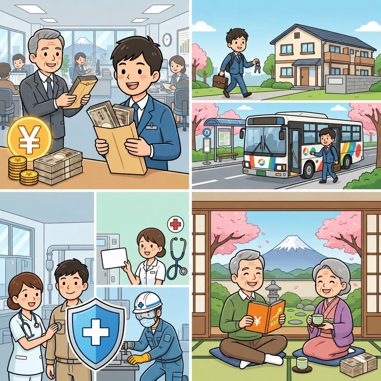 Ilustrasi Benefit Kerja